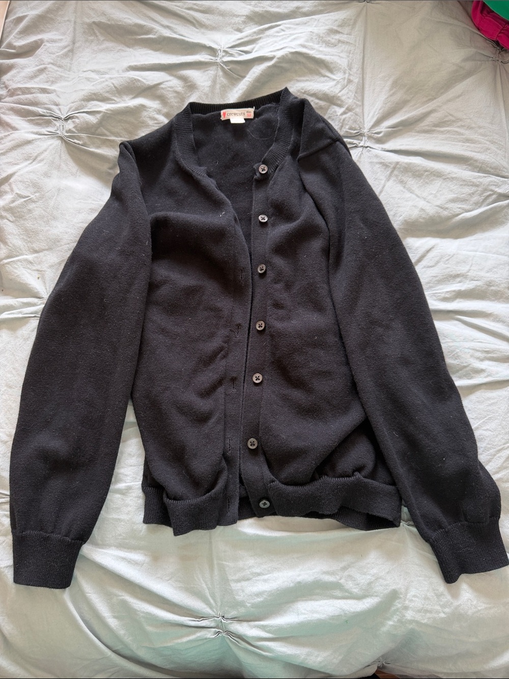 Black Girl’s Button-Front Cardigan Sweater - J. Crew